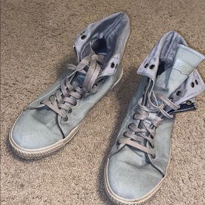 Army green Levi hightop boots 10.5 US
